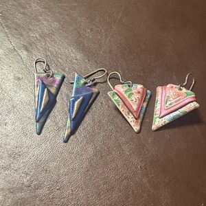 Colorful Geometric Earrings Set